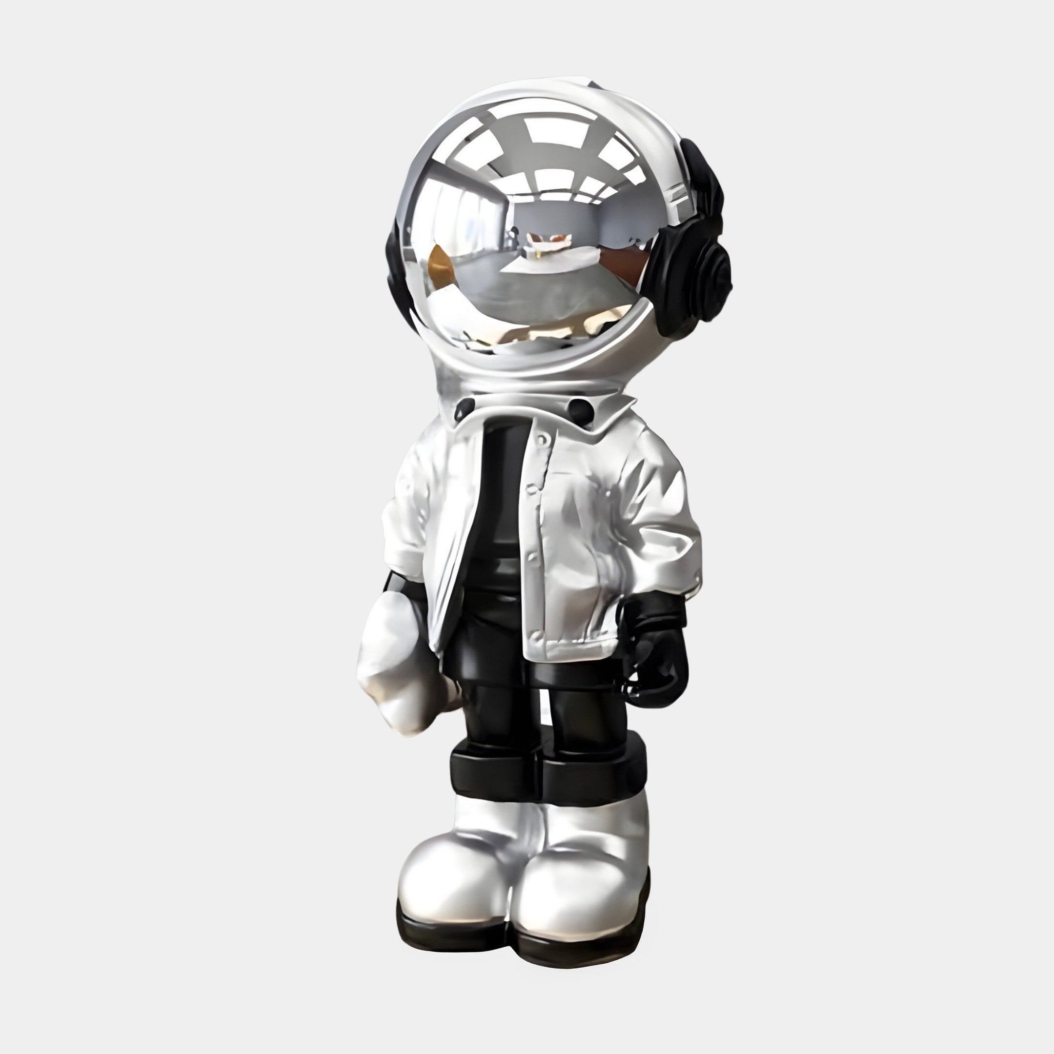Small Lunar Silver Astronaut Beats Figure - 36cm