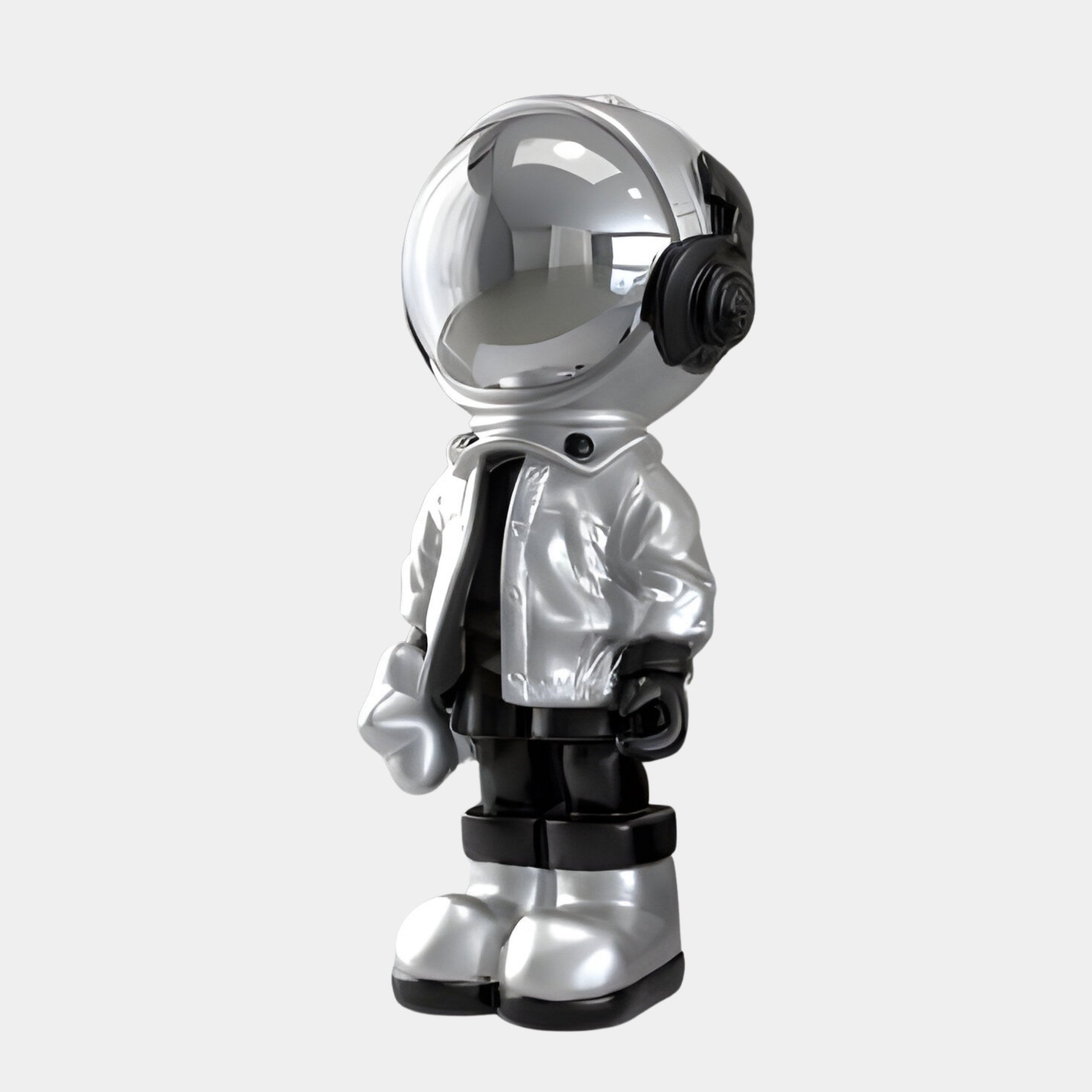 Small Lunar Silver Astronaut Beats Sculpture - 70cm